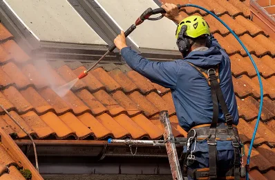 Démoussage et hydrofuge de toiture à Gorniès